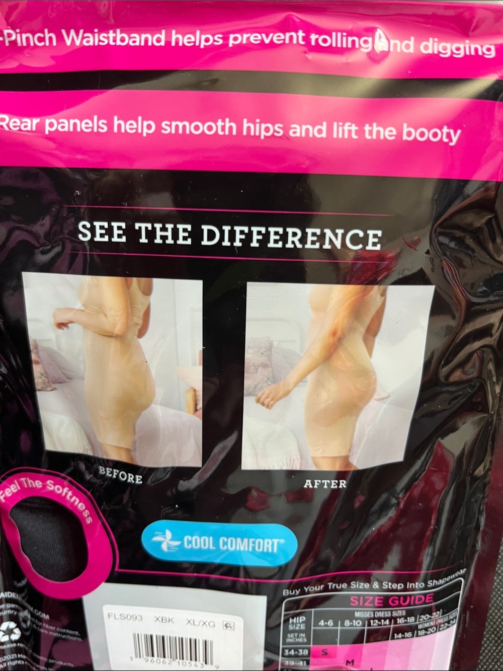 2 for 1 LOW PRICE Maidenform Flexees Cool Comfort Black & Nude Shape wear - Picture 4 of 11